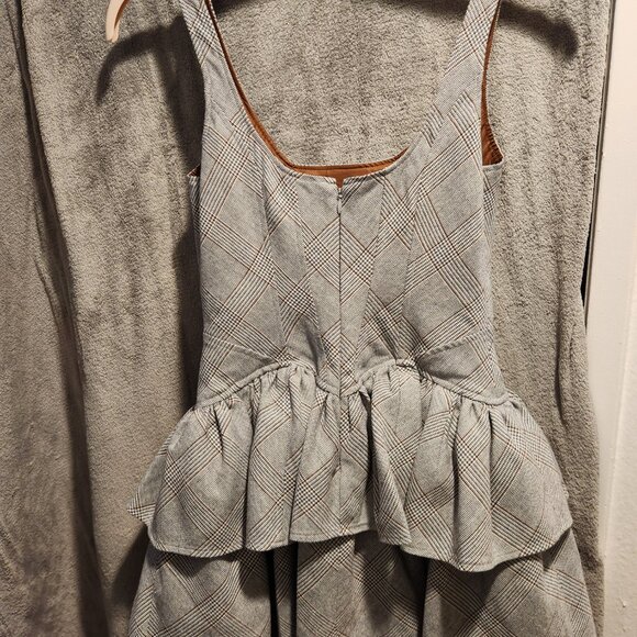 Ankvas gray plaid playful dress size 2 - Picture 2 of 6